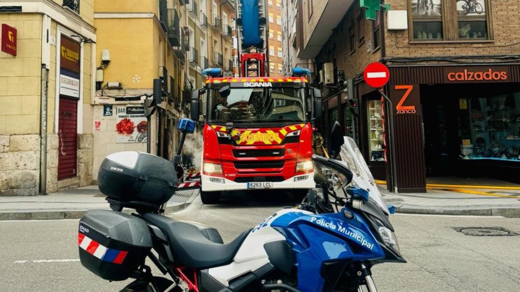 Arde un bar de carne a la brasa en Valladolid