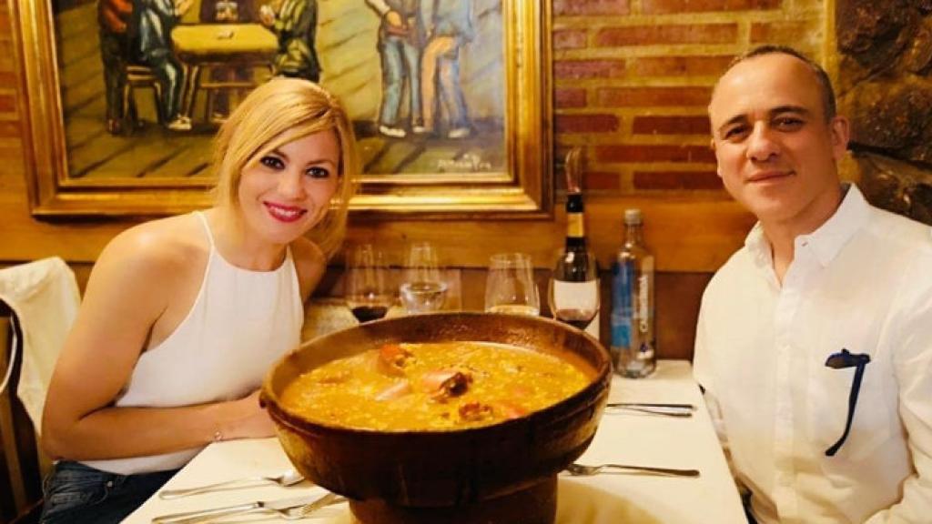 El actor Javier Gutiérrez en el restaurante Antiguo Merino de Valladolid