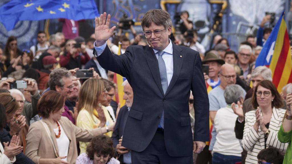 El candidato de JxCat y expresidente de la Generalitat, Carles Puigdemont.