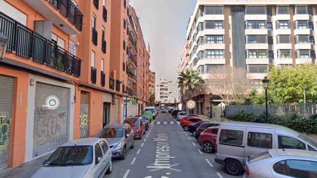 Calle Impresor Monfort de Valencia, en una imagen de Google Maps. Europa Press