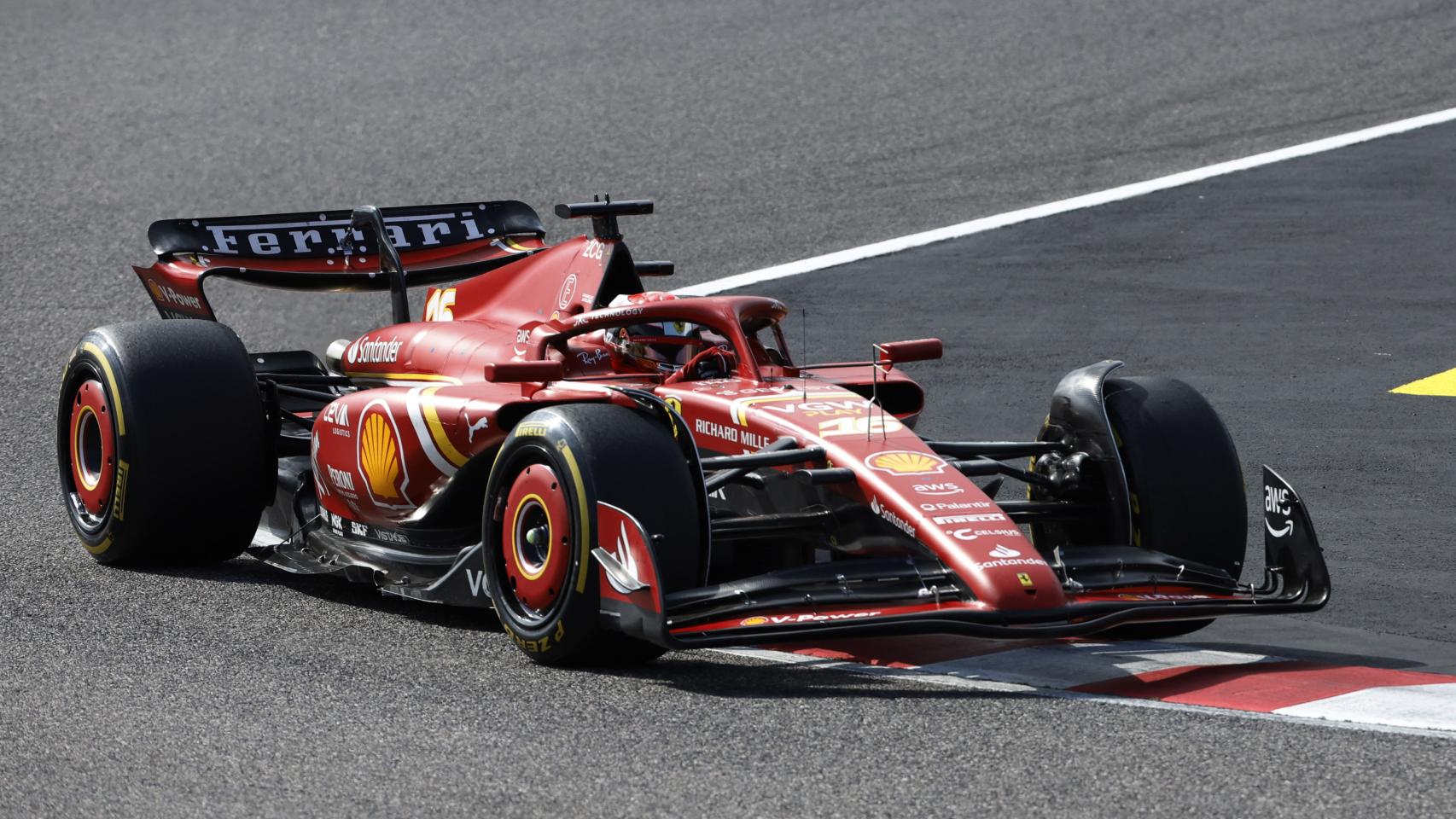 Leclerc, durante el GP de Suzuka.