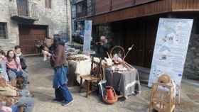 Uno de los talleres celebrados con motivo del Día Europeo de la Lana, en Porto de Sanabria