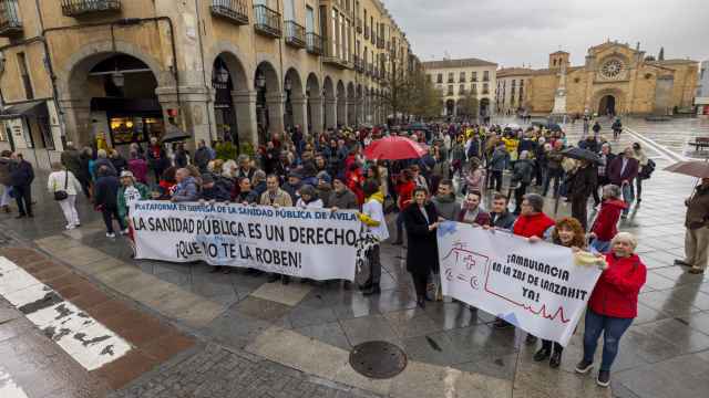 Concentración en Ávila en defensa de la sanidad pública con motivo del Día Mundial de la Salud