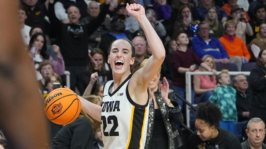 Caitlin Clark, durante la final four de la NCAA