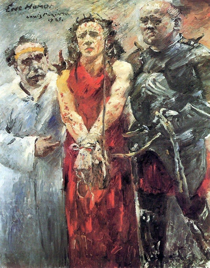 Expresionismo en el arte: Ecce homo 1925 de Lovis Corinth, Pinacoteca de Basilea