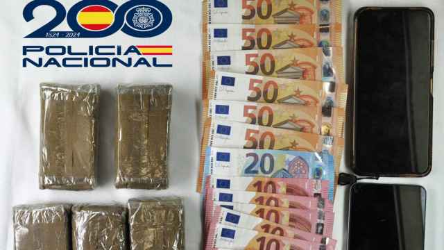 Hachís y dinero intervenido por la Policía Nacional en Béjar