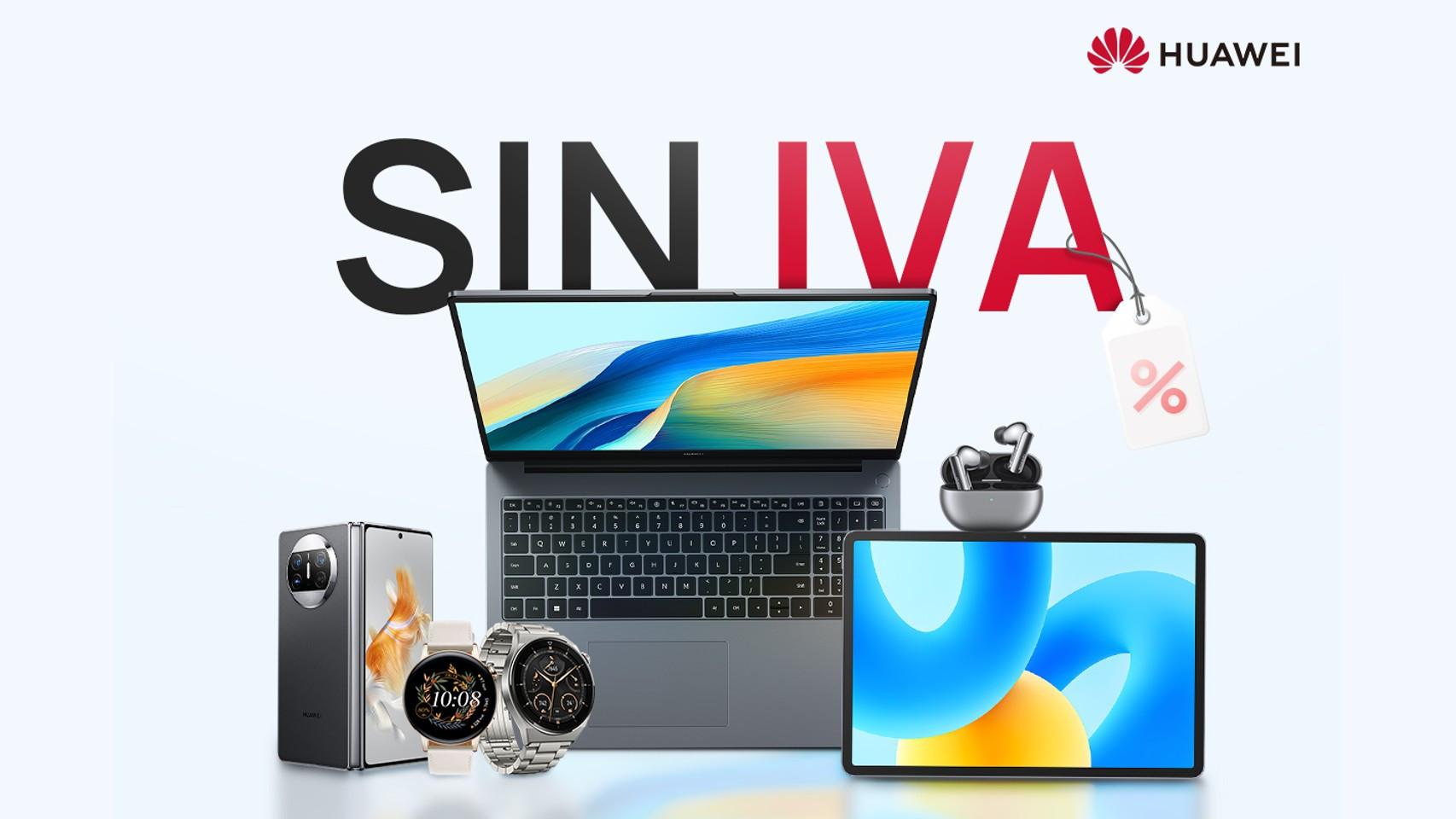 Días sin IVA de HUAWEI: ¡hasta el 21% de descuento en portátiles, smartphones y mucho más!