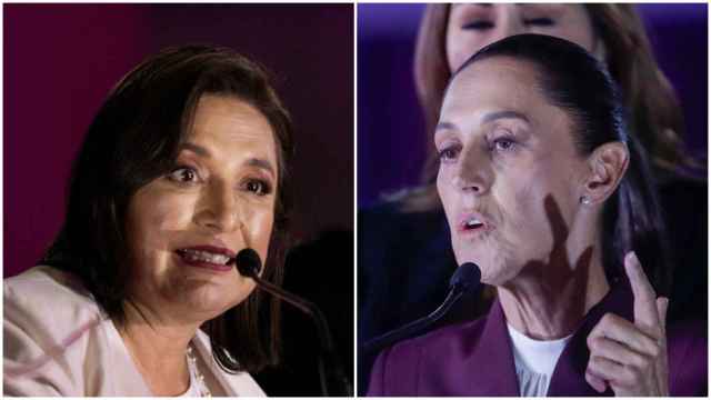Xóchitl Gálvez (izda) y Claudia Sheinbaum (dcha), en el debate presidencial del domingo.