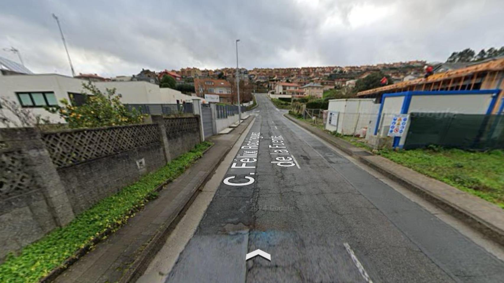 Calle Félix Rodríguez de La Fuente en la Urbanización Breogán, A Coruña