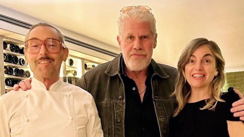 El actor Ron Perlman durante su visita a España.