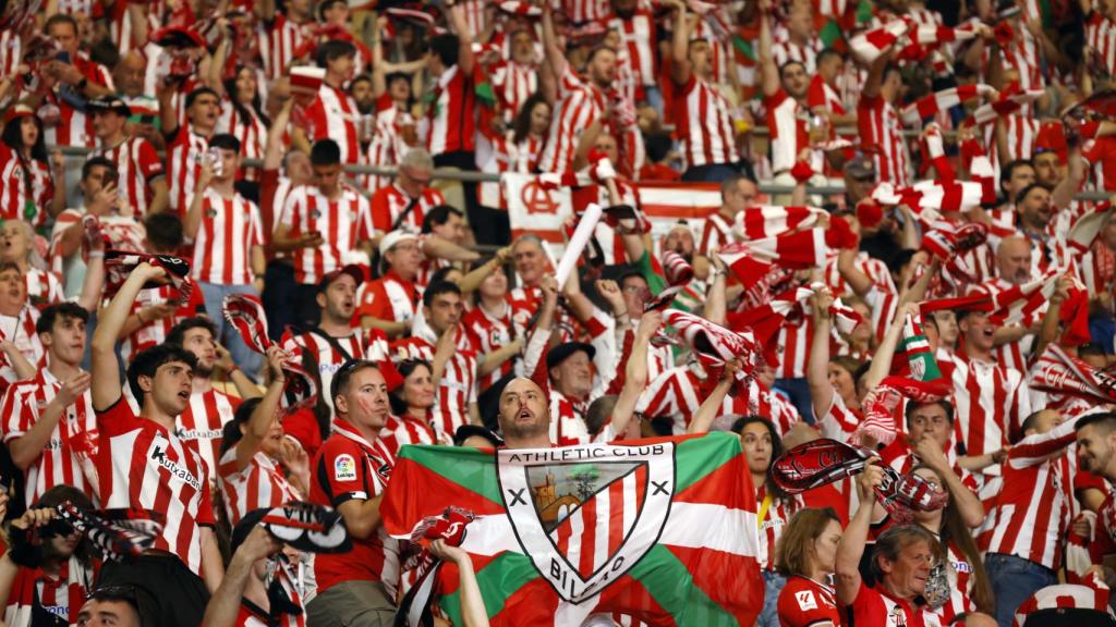 Aficionados del Athletic Club, en la final de la Copa del Rey.