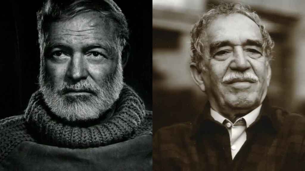 Ernest Hemingway y Gabriel García Márquez.