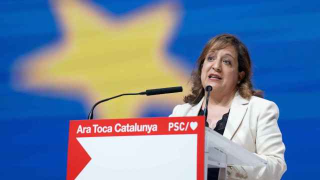 La presidenta de grupo de los Socialistas y Demócratas en la Eurocámara, Iratxe García, en el 15º Congreso del PSC.