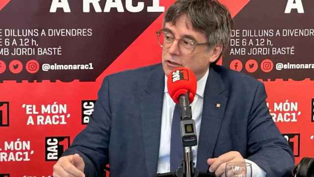 Carles Puigdemont, entrevistado este martes en Perpiñán por Rac1.