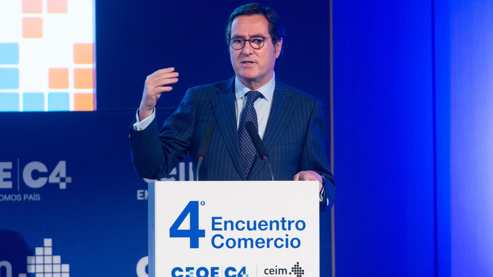 El presidente de la CEOE, Antonio Garamendi.