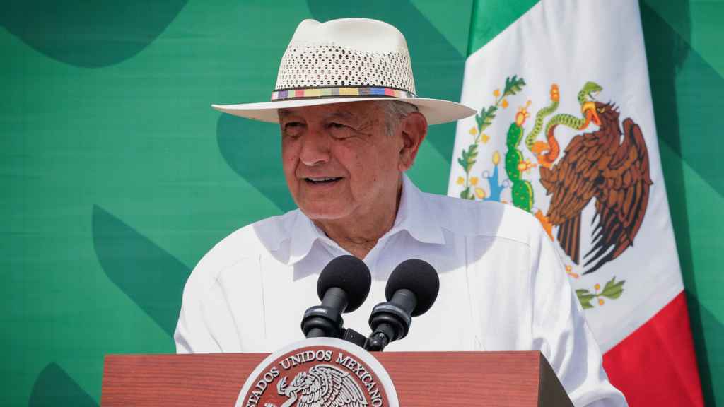 El mandatario mexicano, Andrés Manuel López Obrador, durante una rueda de prensa, este lunes en Mazatlán.