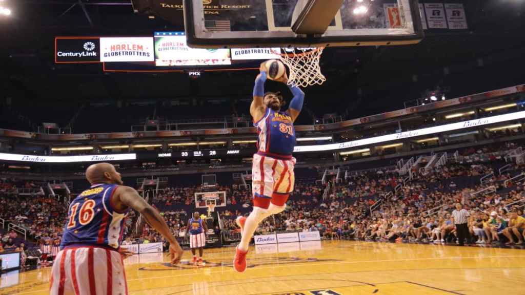 Imagen de archivo de un partido de los Harlem Globetrotters.