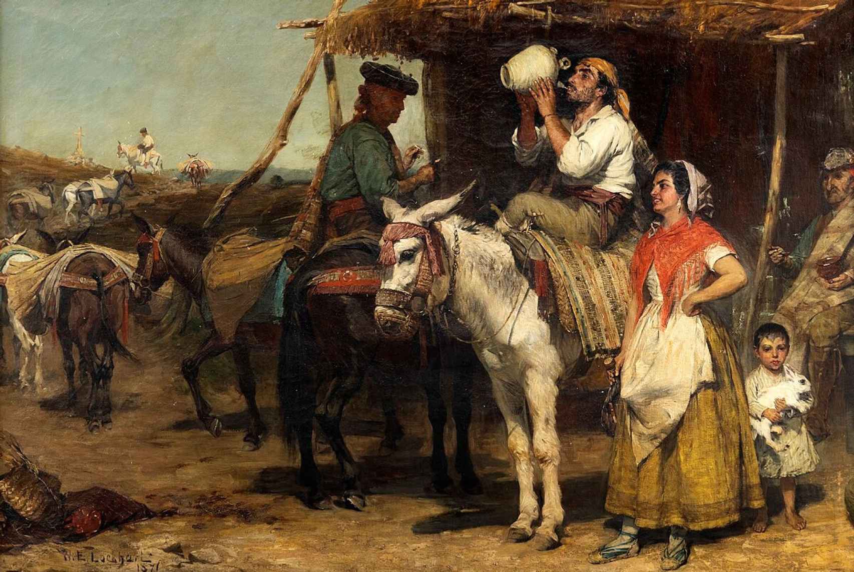 Gitanos en España según el pincel de William Ewart Lockhart. 1871