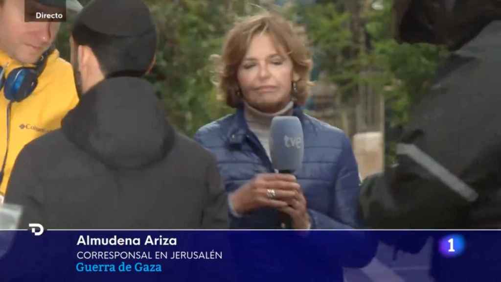Almudena Ariza en 'Telediario',