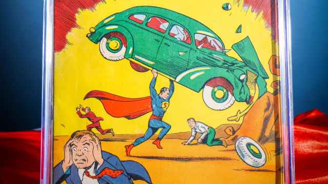 Detalle de la portada del ejemplar de 'Action Comics #1' subastado por 6 millones de dólares. Foto: EFE/Heritage Auction/Josh David Jordan