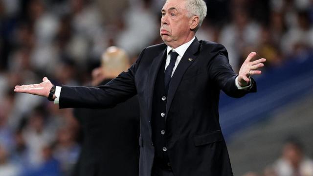 Carlo Ancelotti, en el partido ante el City.