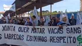 Protesta del SLG ante la Xunta.