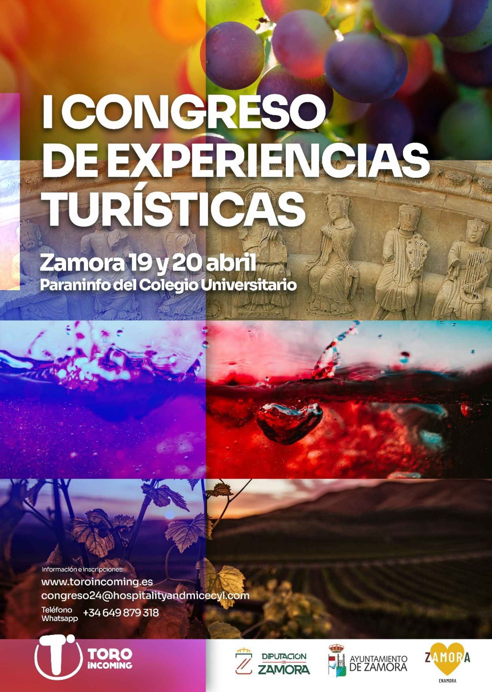 Cartel del I Congreso de Experiencias Turísticas