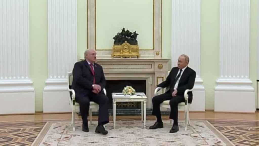 Putin recibe en el Kremlin a Aleksandr Lukashenko, presidente de Bielorrusia.
