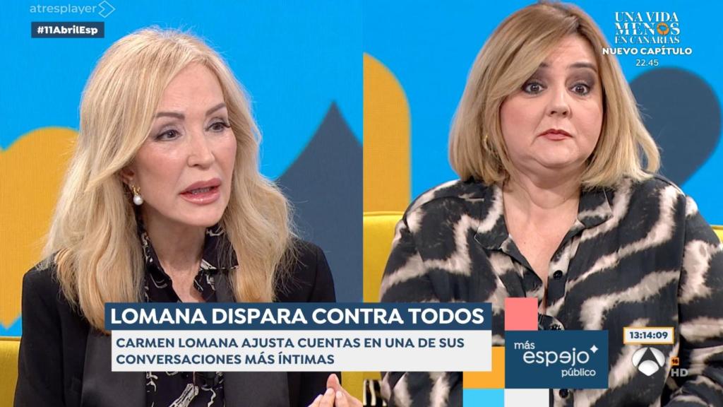 Carmen Lomana y Pilar Vidal en 'Espejo Público'.