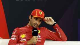 Carlos Sainz, en la rueda de prensa posterior al Gran Premio de Japón 2024 de F1 en el que acabó tercero