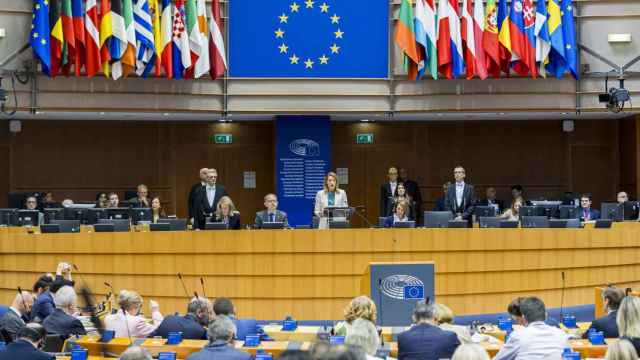 Pleno del Parlamento Europeo celebrado este jueves en Bruselas.