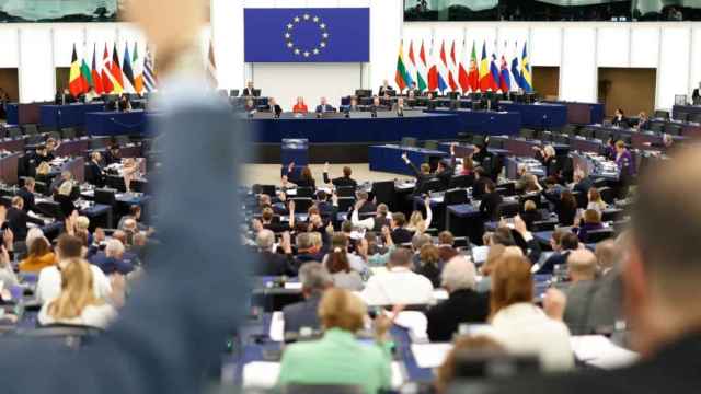 El pleno de la Eurocámara, durante la votación de este jueves en Bruselas.