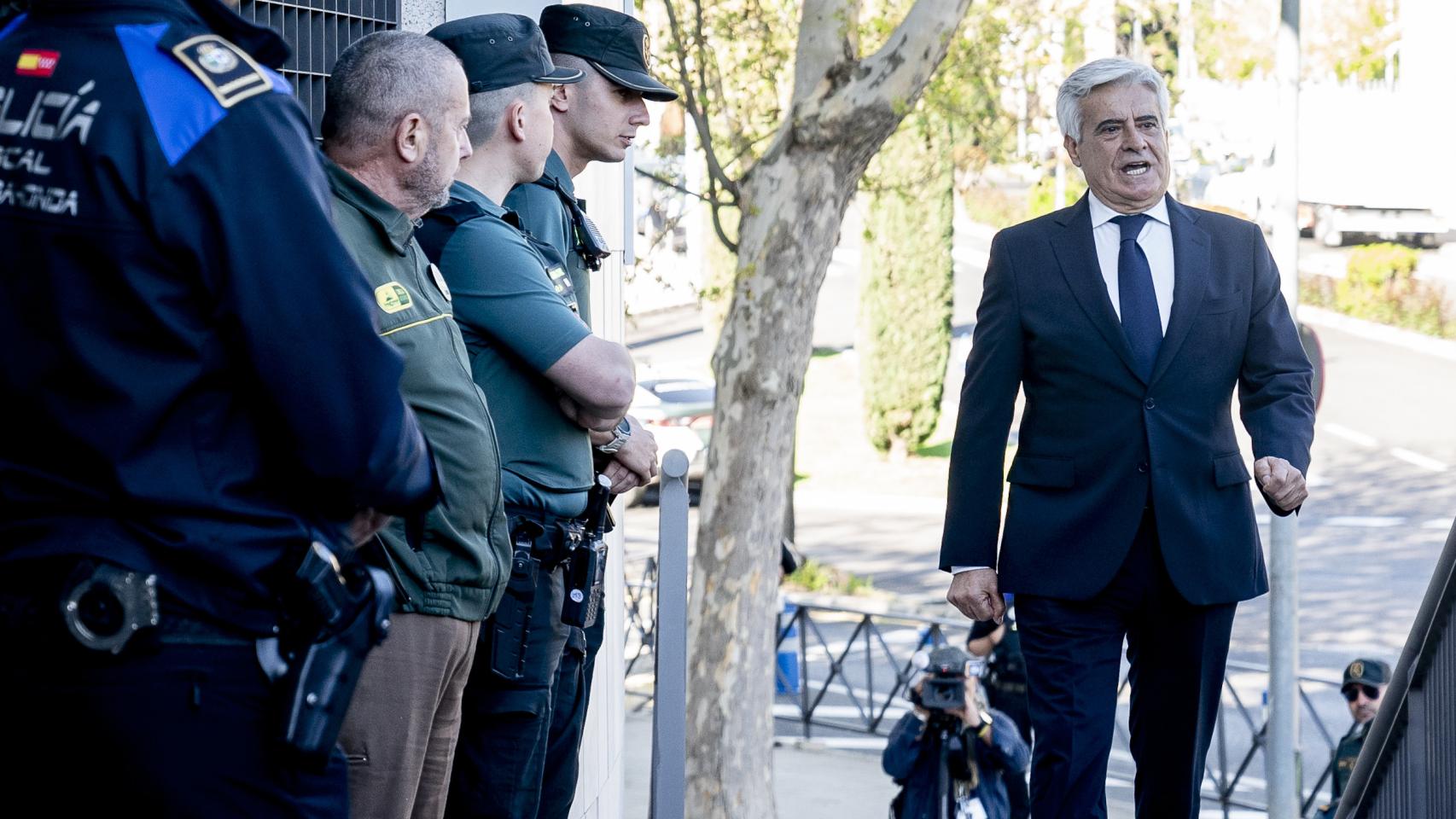 Pedro Rocha, a su llegada este viernes al juzgado.