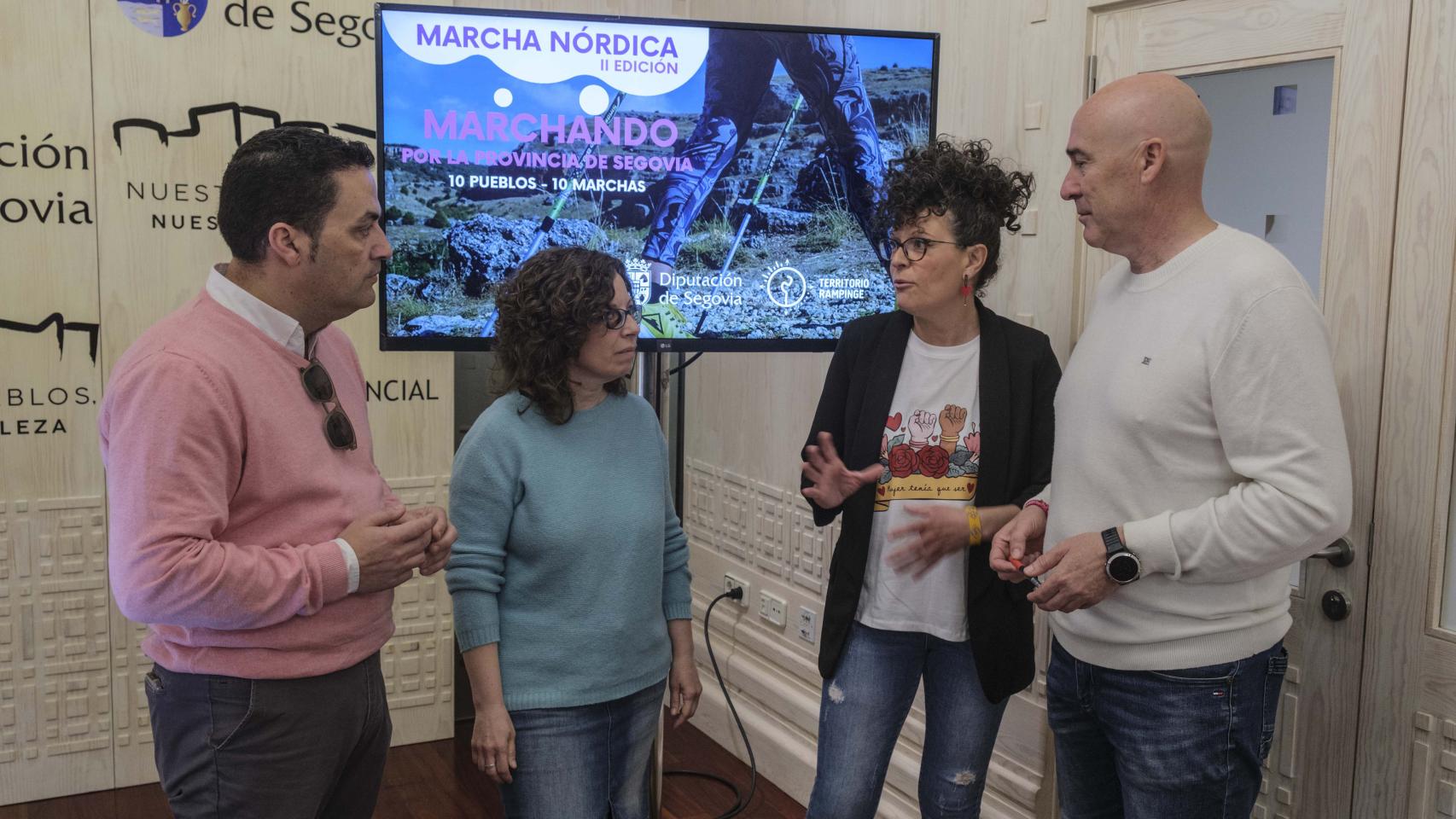 Presentación de la segunda edición de ‘Marchando por la provincia de Segovia’.