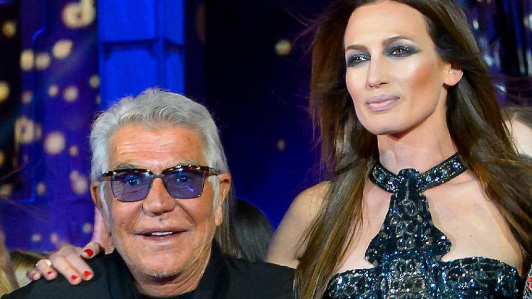 Nieves Álvarez junto a Roberto Cavalli en un evento en Austria, en mayo de 2013.