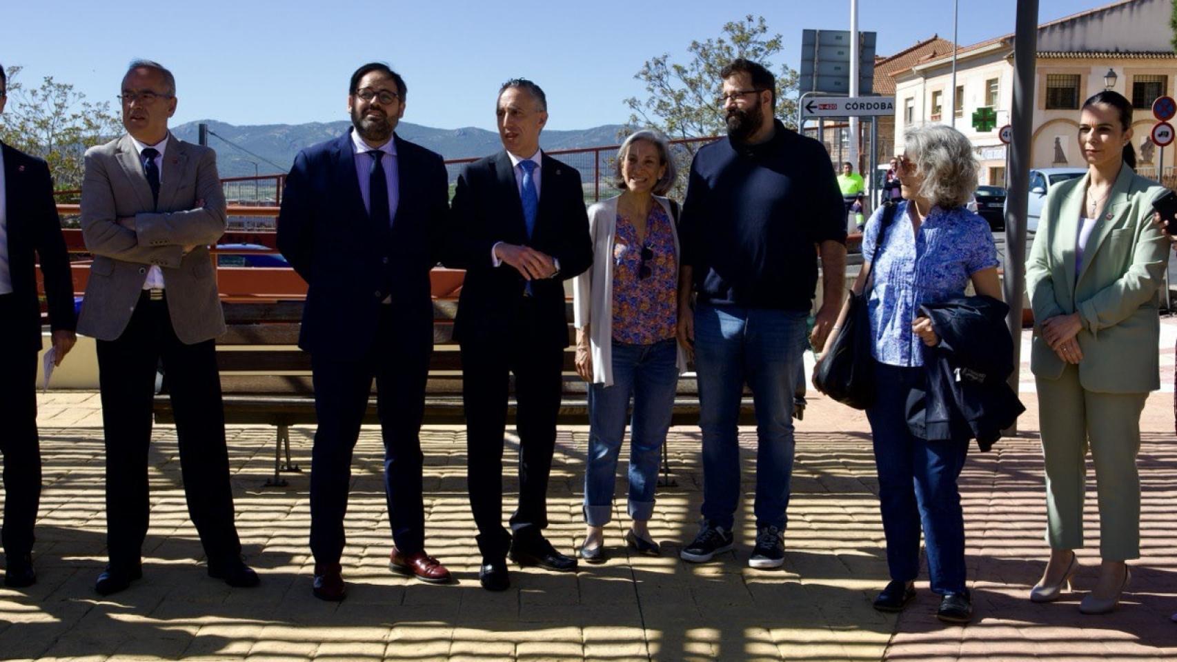 Paco Núñez en su visita a Puertollano.