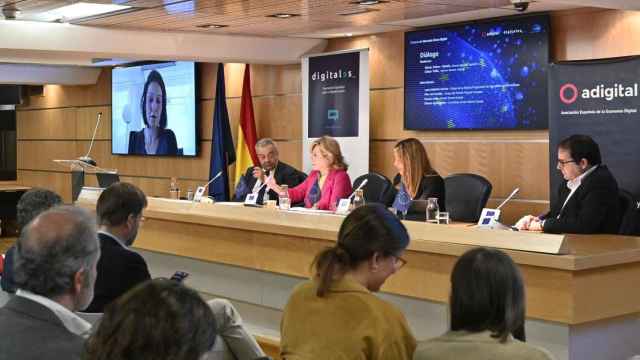 Un instante durante el encuentro organizado por Adigital, DigitalES y la Oficina del Parlamento Europeo en Madrid.