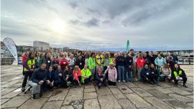 Los peregrinos iniciaron el Camino en el puerto de Curuxeiras de Ferrol el pasado sábado