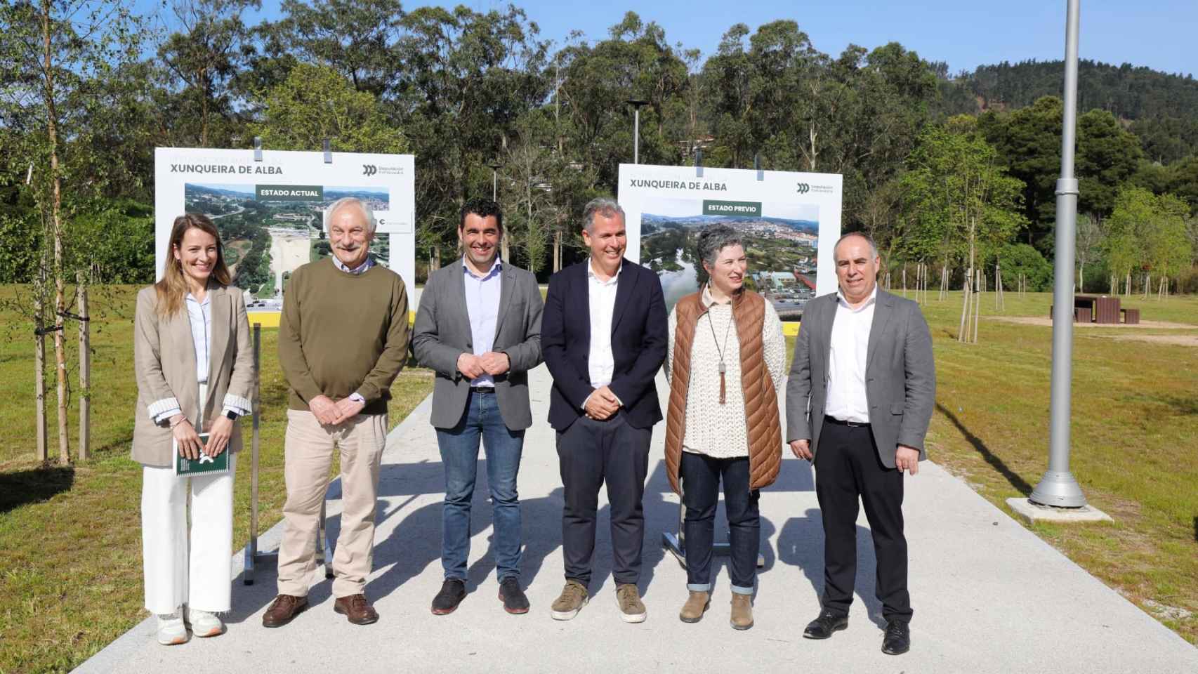 Presentación del nuevo espacio verde de la Xunqueira de Alba.