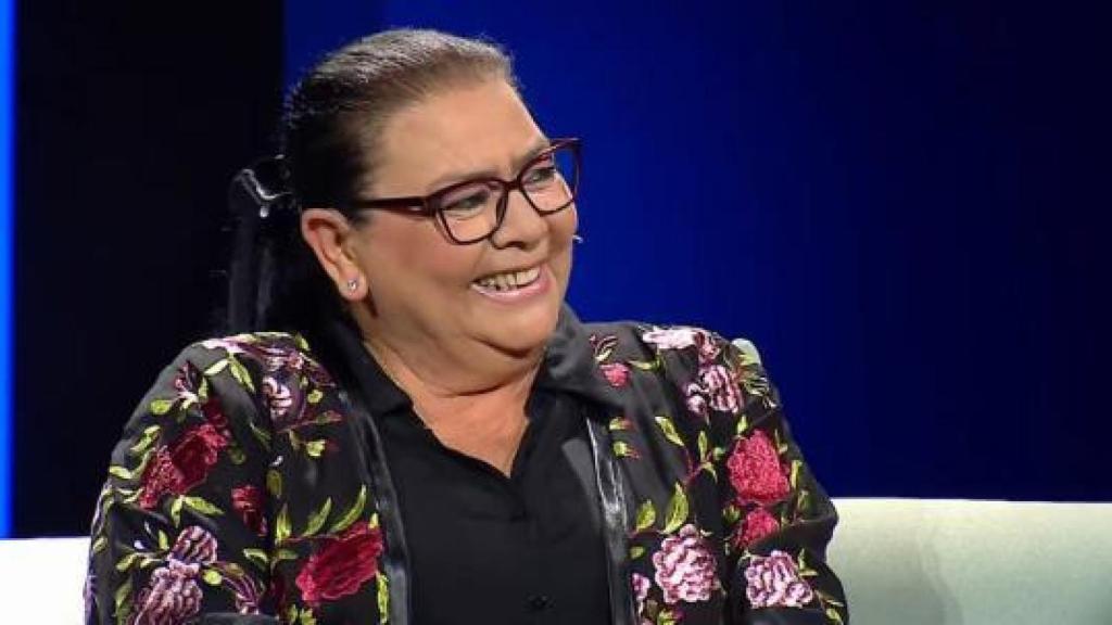 María del Monte, sonriente y emocionada, en 'El show de Bertín'.