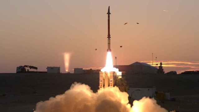 Lanzamiento del misil interceptor David's Sling