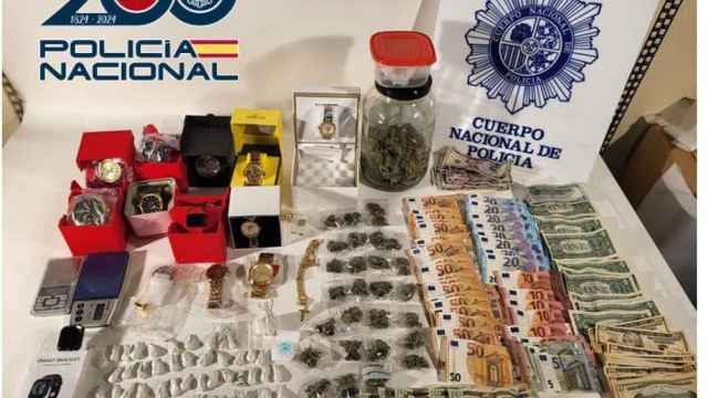 Droga incautada en el narcopiso de León