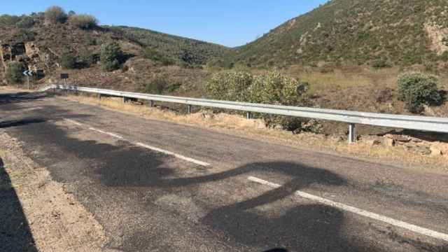 Carretera 'de los infiernos' en Almaraz de Duero