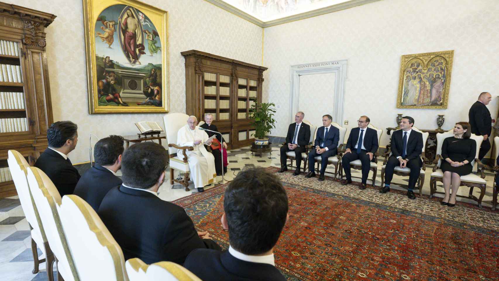 El papa Francisco con los alcaldes