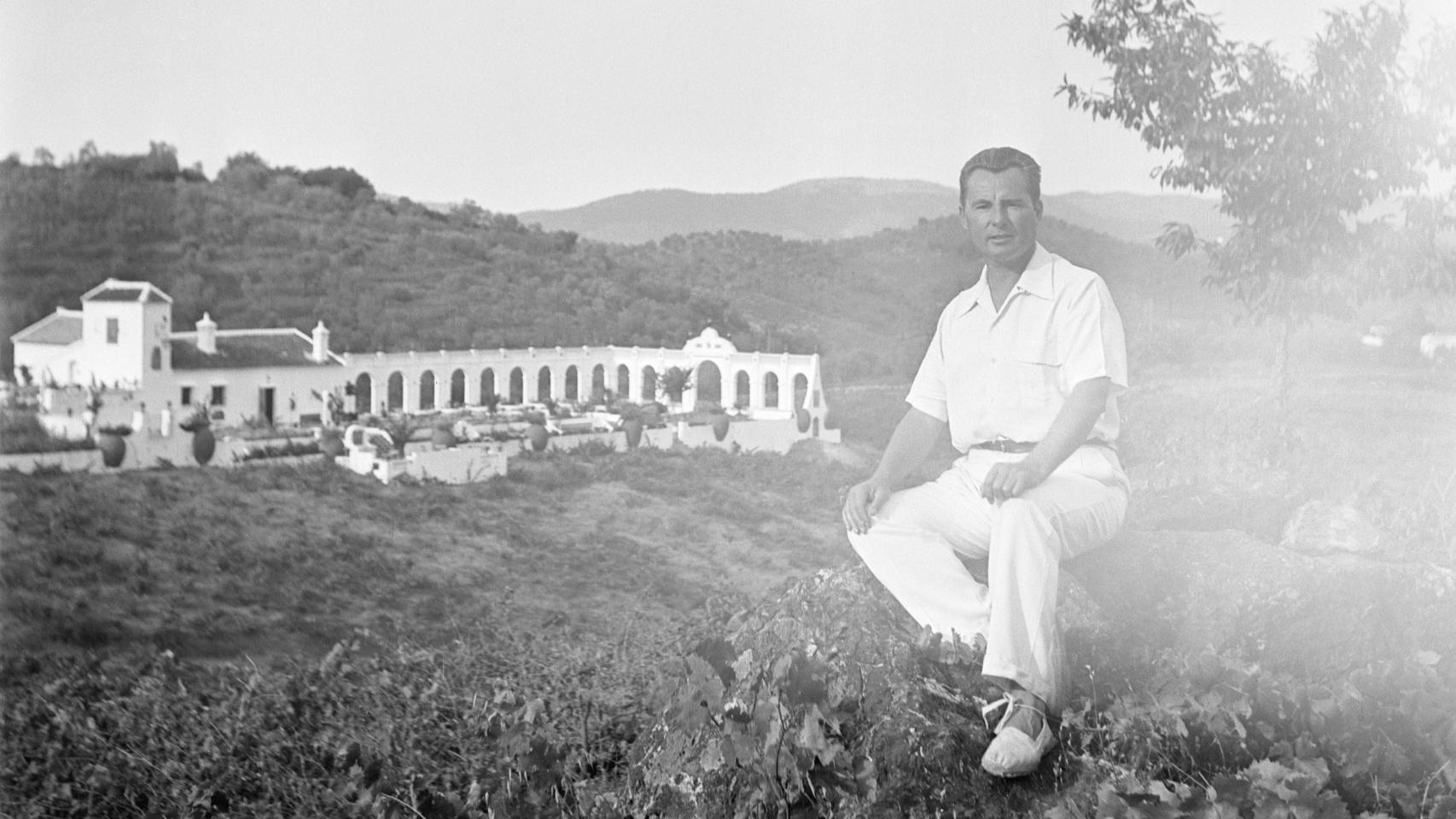 Vista de La Carlina, la lujosa casa de campo de León Degrelle en Sevilla. Fotografía cedida por Jean Louis Urraca Cornette.