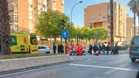 Herida una mujer tras ser atropellada en la avenida Europa de Málaga.