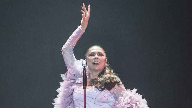 Isabel Pantoja durante una de sus actuaciones en el WiZink Center, este pasado sábado, día 13.