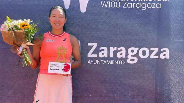 Moyuka Uchijima, en el II Open de Zaragoza de tenis