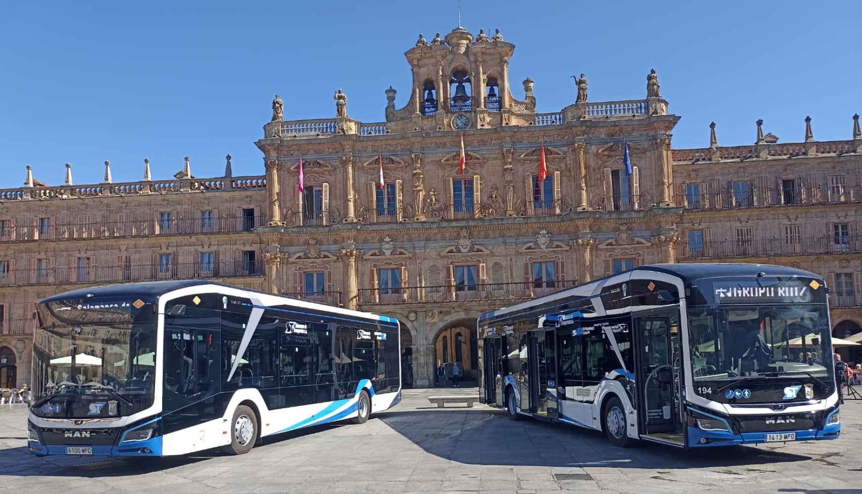 Presentación de los nuevos autobuses eléctricos de Salamanca