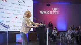 Nadia Calviño, presidenta del BEI, durante el Wake Up, Spain!